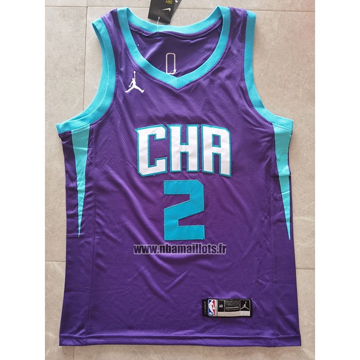 Maillot Charlotte Hornets Lamelo Ball No 2 Statement Edition Volet